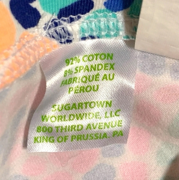 Lilly Pulitzer Maia Multi Tile Wave Knit Legging Size Largr 8-10 Girls Mosiac - Picture 4 of 9